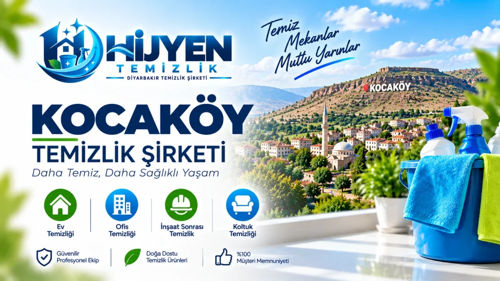 Kocaköy Temizlik Şirketi Ev, İş Yeri ve Detaylı Temizlik