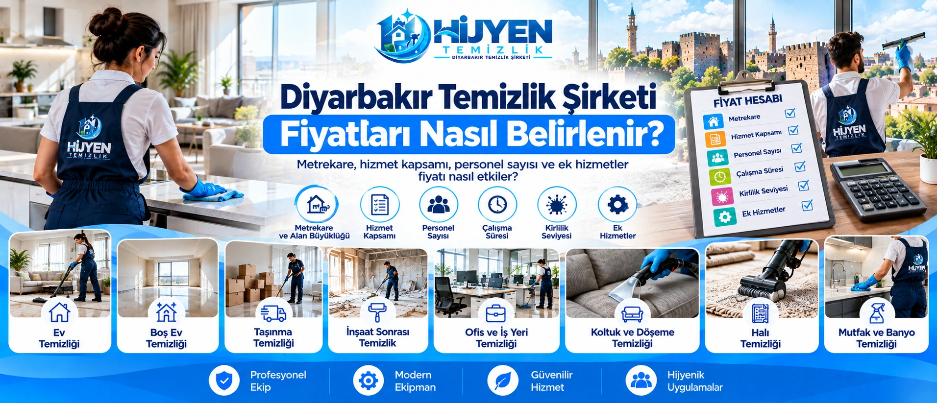 Diyarbakır temizlik şirketi fiyatları nasıl belirlenir